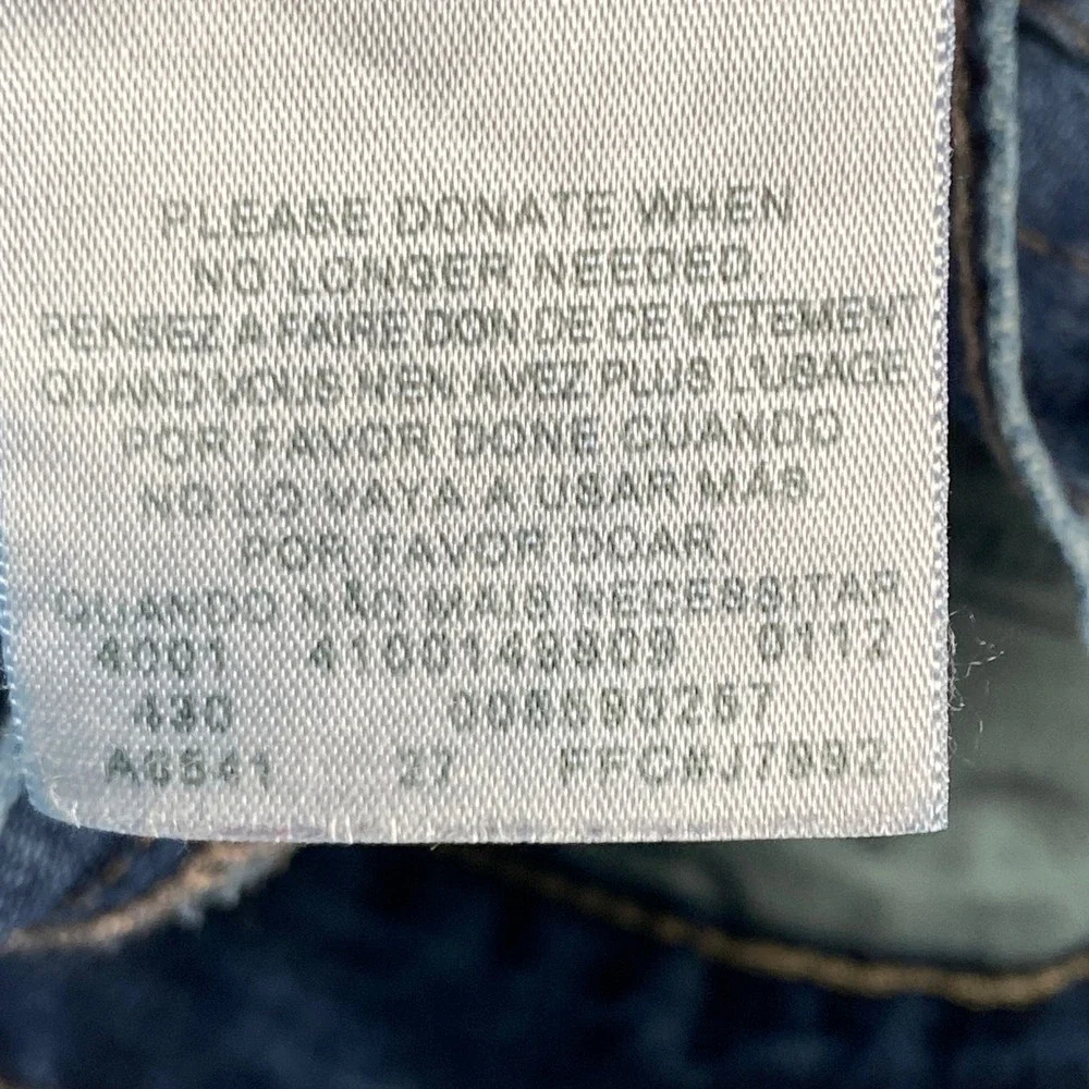 Levis measurements waist